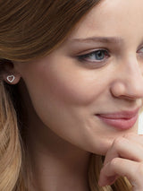 Next Thomas Sabo White Heart Love Ear Studs- Buy online at McGrocer