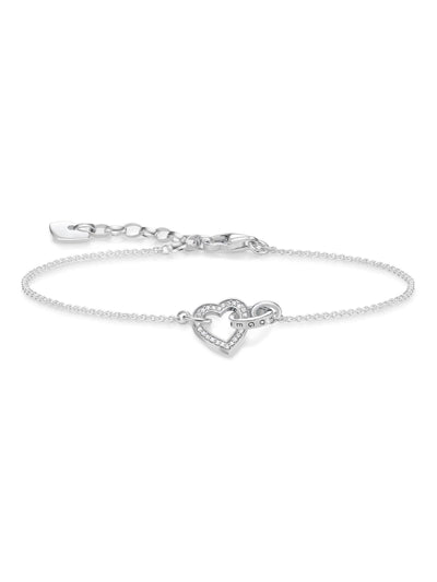 Next Thomas Sabo White Eternal Love Sterling Silver Bracelet- Buy online at McGrocer