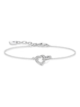 Next Thomas Sabo White Eternal Love Sterling Silver Bracelet- Buy online at McGrocer
