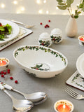 Portmeirion Holly and Ivy oval nesting bowl, imported from the UK