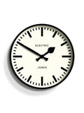ساعة حائط Jones Clocks Tiger سوداء مقاس 30 سم
