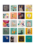 Hallmark Blue birthday cards 20 pack, UK version