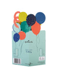 Hallmark Blue Birthday Card for Brother 3D Balloons Design