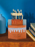 Hallmark Orange 3D Cake and Candles Birthday Card for Uncle, UK version