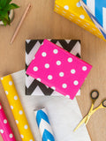 Hallmark multicoloured spots and stripes wrapping paper 6 rolls x 2m, UK version