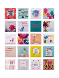 Hallmark birthday and blank cards 20 pack, UK version