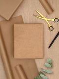 Hallmark brown Kraft wrapping paper pack of 3, UK version