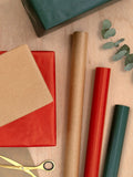 Hallmark Kraft wrapping paper in 3 colours 3m x 70cm, UK version
