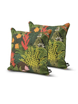 Next Extreme Lounging Multi B Cushion Outdoor Garden Graphic Leaves Twin Pack- Buy online at McGrocer