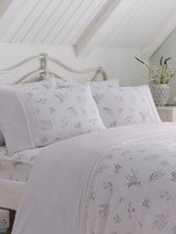 Next Dreams & Drapes Lilac Chloe Lace Detail Duvet Cover Set- Buy online at McGrocer