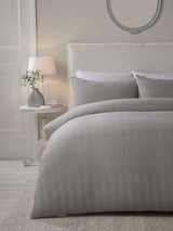 Next Serene Lindly Silver Textured Duvet Cover Set- Buy online at McGrocer