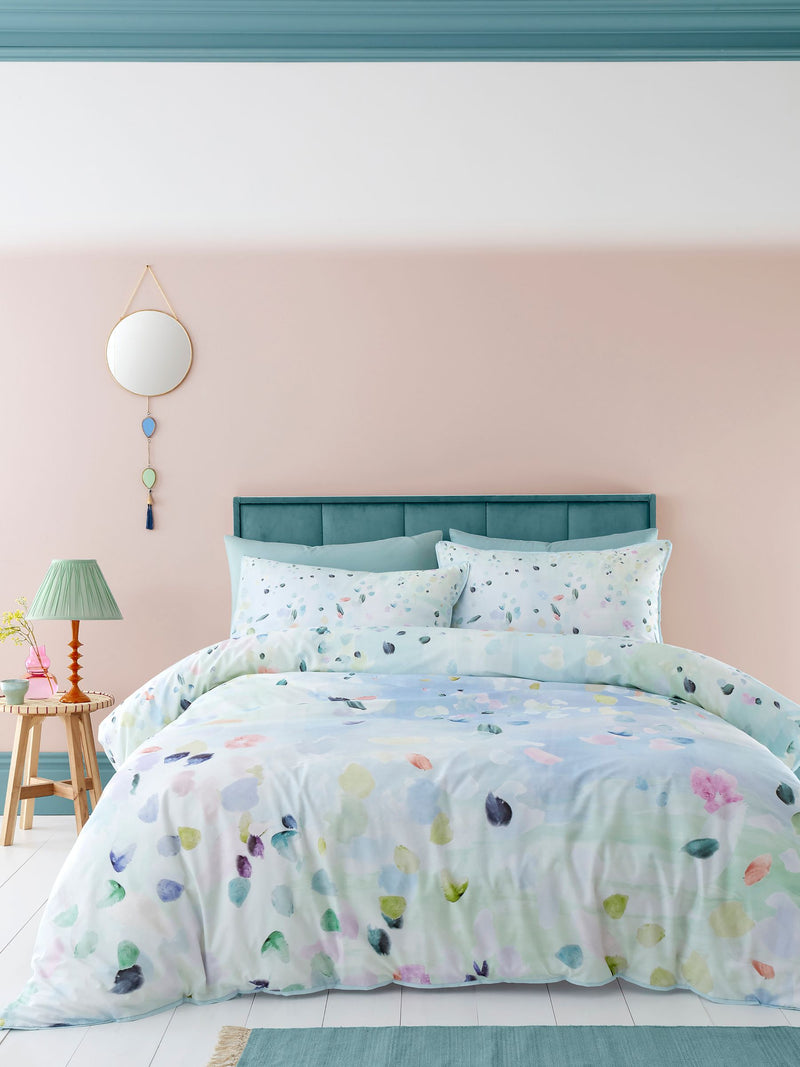 Appletree Duck Egg Alfresco duvet cover set - British product