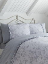 Next Dreams & Drapes Grey Kristen Frill Detail Duvet Cover Set- Buy online at McGrocer