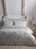 Dreams & Drapes Green Spring Rabbits reversible duvet cover set - British product