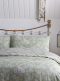Dreams & Drapes Green Spring Rabbits reversible duvet cover set - British product