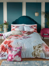 Laurence Llewelyn-Bowen Blue Mayfair Lady 200 Thread Count 100% Cotton Duvet Cover Set