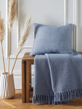 Drift Home Blue Hayden cushion 43cm, imported from the UK