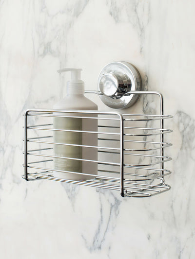 BlissHome Chrome LOCK n ROLL Rechteckiger Duschkorb 5kg Fassungsvermögen