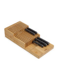 Joseph Joseph bamboo wood large knife organiser, UK version
