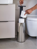 Joseph Joseph Dark Grey EasyStore Luxe Concealed Toilet Roll Holder, UK version