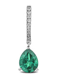 The Diamond Store Astra 4.60ct emerald and diamond pear earrings (British brand)