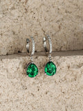 The Diamond Store Astra 4.60ct emerald and diamond pear earrings (British brand)