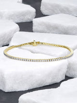 Next The Diamond Store Gold Lab Diamond Tennis Bracelet 1.5ct- Buy online at McGrocer