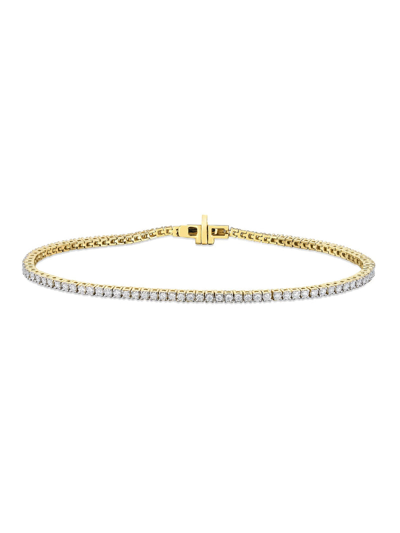 The Diamond Store gold lab diamond tennis bracelet 1.5ct (British brand)