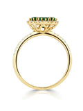 The Diamond Store Green Alegria 1.06ct Emerald and Diamond Ring (British brand)