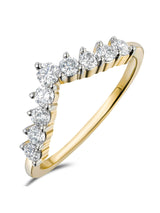 McGrocer The Diamond Store White 0.50ct H/Si Lab Diamond Wishbone Ring- Buy online at McGrocer