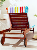 Catherine Lansfield rainbow stripe extra long beach towel, UK version