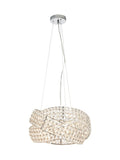 BHS crystal rings pendant ceiling light, chrome finish, imported from the UK