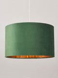BHS emerald green velvet lampshade 40cm - British product