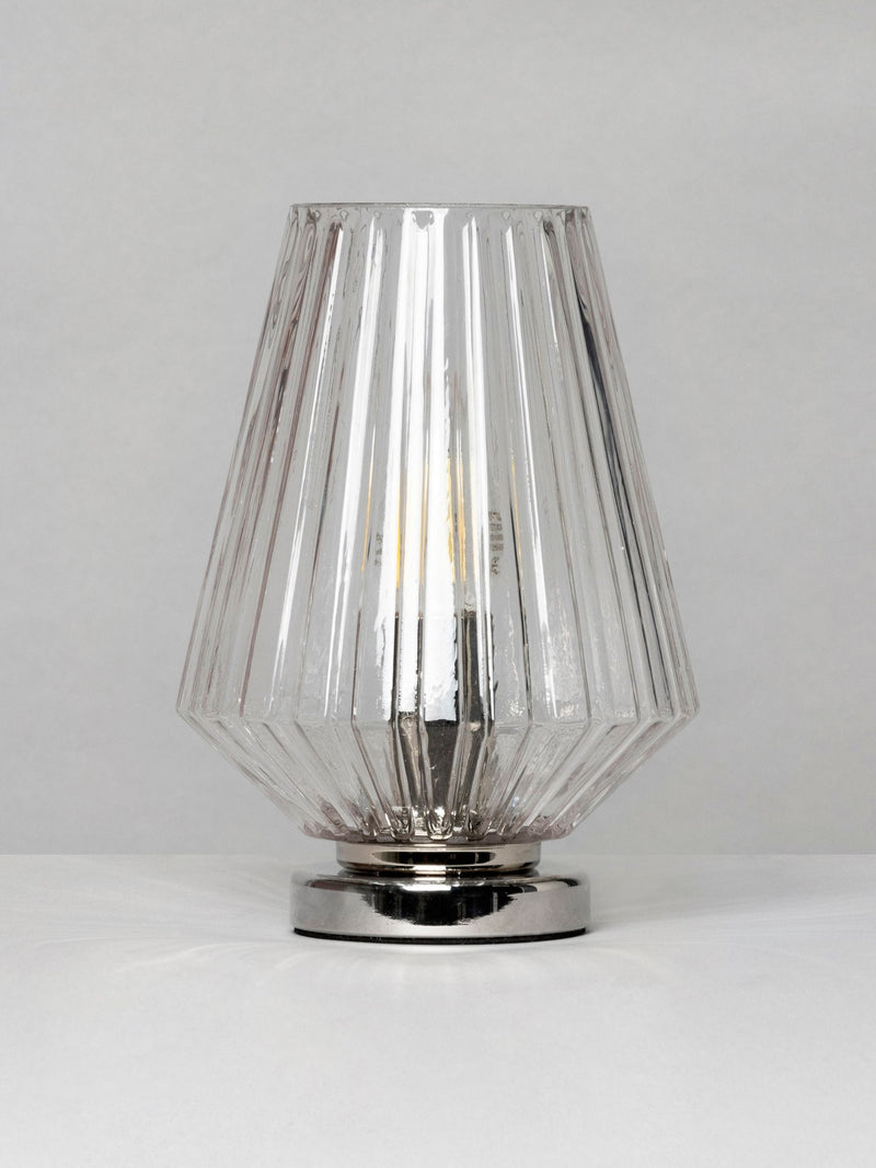 BHS chrome vessel table lamp 20cm, UK version