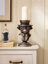 Next Hamish Bronze Pillar Candle Holder Resin 26cm- Buy online at McGrocer
