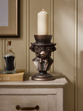 Hamish bronze pillar candle holder 26cm - British product