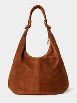 Next Joe Browns Brown Knotted Italian Suede Winter Hobo Bag- Buy online at McGrocer