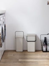 Next Brabantia Sort & Go Recycle Bin, Soft Beige, 16 Litre- Buy online at McGrocer