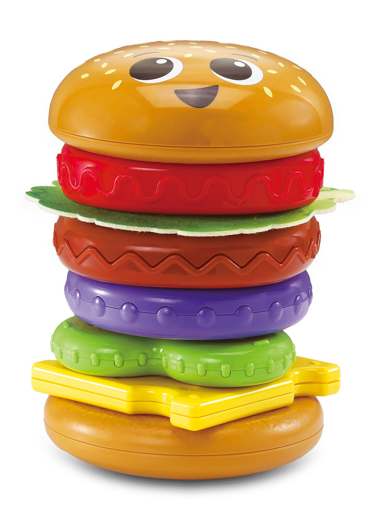 VTech BuildaBurger toy set with six food pieces, UK version
