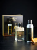Signature Gold eau de parfum and body spray gift set, 100ml and 200ml (British brand)