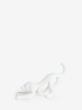 White abstract ribbon dog ornament 28cm x 10cm x 18.5cm (British brand)