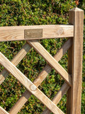 Rowlinson natural square lattice planter 140cm, UK version