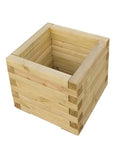 Rowlinson natural square patio garden planter 37x40x40cm - British product