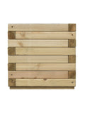 Rowlinson natural square patio garden planter 37x40x40cm - British product