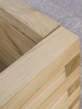 Rowlinson natural square patio garden planter 37x40x40cm - British product