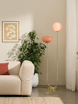 Next MADE.COM Brass/Pink Adrianne Floor Lamp- Buy online at McGrocer