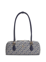 Next Tommy Hilfiger Blue Textile Jacquard Rectangular Shoulder Bag- Buy online at McGrocer