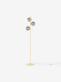 MADE.COM Globe floor light grey brass 160cm, imported from the UK