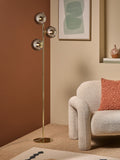 MADE.COM Globe floor light grey brass 160cm, imported from the UK