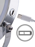 Showerdrape Chrome Iris LED vanity mirror (British brand)
